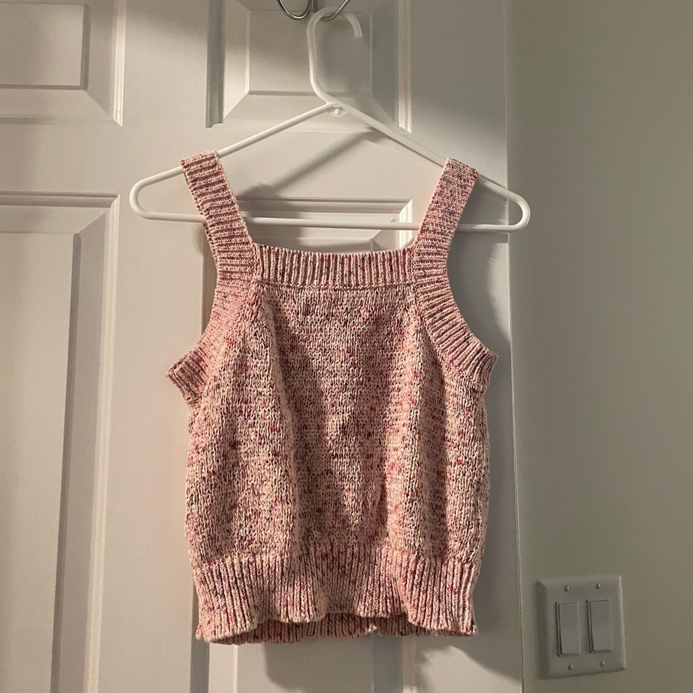LOFT 2 pc Pink Speckled Sweater & Tank Top Set - Picture 11 of 13